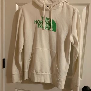 White/Green North Face Hoodie